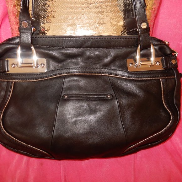 B.MAKOWSKY CALFHAIR PONY LEOPARD CHEETAH HANDBAG - Picture 5 of 10